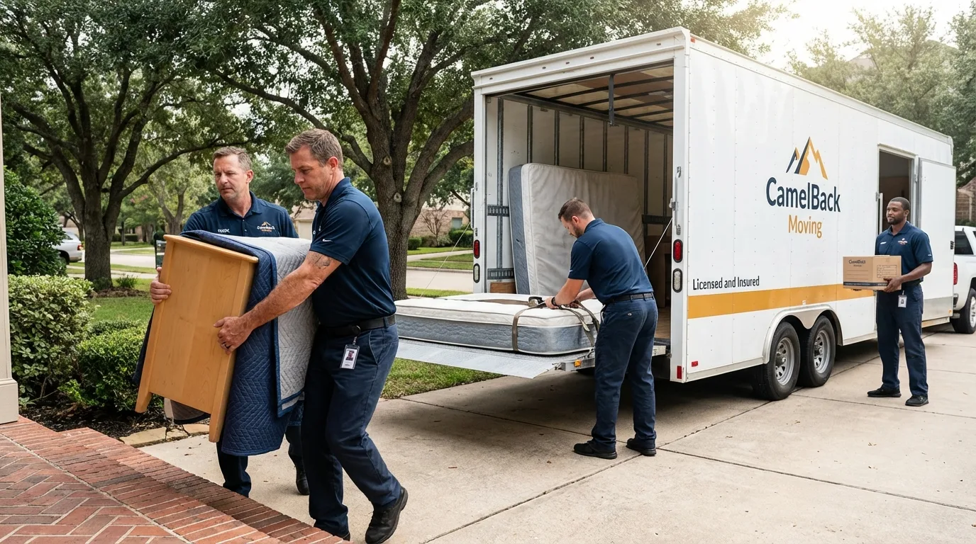 Crew loading residential truck for cross-state move from Lyndhurst, NJ